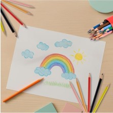 Cekar Store Faber-Castell Kuru Boya Kalemi, Kırmızı Metal Tüp Kutu, 12 Renk, Tam Boy, Kalemtıraş Hediyeli, Yumuşak Mineli, Kırılmaya Dayanıklı Uçlar, Kolay Açılır