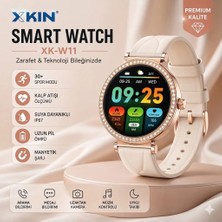 Jolita Xkin XK-W11 Rose Gold Kadın Akıllı Saat - Taşlı Zarif Tasarım 41MM