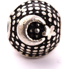 Zero Land Muratech 8 mm Metal Harf  Metal Tesbih Harfi -Ay Yıldız