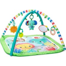 Cekar Store Bright Starts Wild Wiggles Bebek Jimnastik Aktivitesi ve Katlanır Oyun Minderi Oyuncak Çubuğu, Yenidoğan ve Daha Büyük Bebekler Için, Yeşil