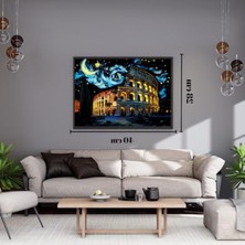 Cekar Store Scratch Art Kazıma Çizim Seti – Antik Şehir Eserleri 4 Adet | Ahşap Kalemli A3 Hobi & Sanat Tablosu