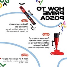 Cekar Store -Ball Pc-1mr Su Bazlı Poster Markörü, Metalik Pembe