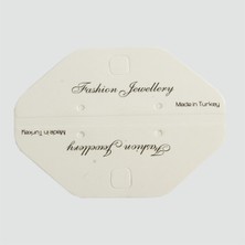 Zero Land Muratech Oval Kolye Kartı Küçük-Beyaz