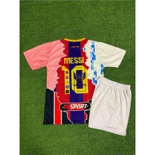 Lionel Messi Tüm Kulüpler Özel Konsept Çocuk Forması
