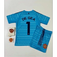 M.unitedd 2022/23 Sezonu David De Gea Çocuk Kaleci Forması 4'lü Set (Armalı)
