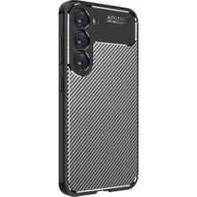 Cavora Samsung Galaxy S23 Plus Kılıf Negro Carbon Silikon Kapak