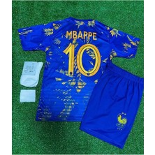 Fransa Yeni Sezon Kylian Mbappe Özel Konsept Çocuk Forması 4'lü Set (Konsept)