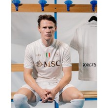 Napoli 2025/26 Yeni Sezon Isimsiz Deplasman Forması (Whitegold)