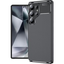 Cavora Samsung Galaxy S25 Ultra Kılıf Negro Carbon Silikon Kapak