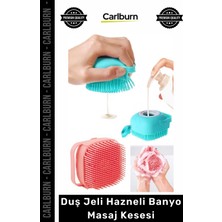 Carlburn #banyokesesi Silikon Esnek Arındırıcı Gözenek Temizleyici Duş Jeli Hazneli Banyo Masaj Kesesi