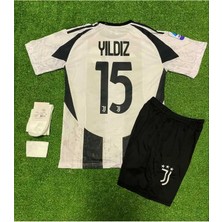 Juventuss 2024/25 Yeni Sezon Kenan Yıldız Iç Saha Çocuk Forması 4'lü Set (15)