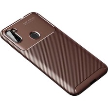 Cavora Samsung Galaxy M11 Kılıf Negro Carbon Silikon Kapak