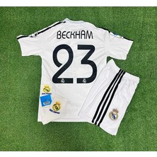 R.madridd 2004/05 Sezon D.a.v.i.d B.e.c.k.h.a.m Nostalji Çocuk Forması Armalı Set (White)