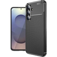Cavora Samsung Galaxy S25 Fe Kılıf Negro Carbon Silikon Kapak