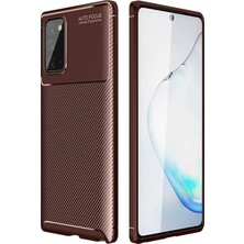 Cavora Samsung Galaxy Note 20 Kılıf Negro Carbon Silikon Kapak