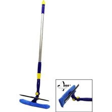 PremiumPort Çift Başlı 360 Derece Döner Uzayan Cam ve Mikrofiber Mop Paspas