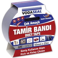 LTG Nova Vodaseal Duct Tape Tamir Bandı 50 mm 25 Metre Gri