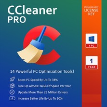 CCleaner Professional (Windows) - 1 PC 1 Yıl Resmi Site Kodu