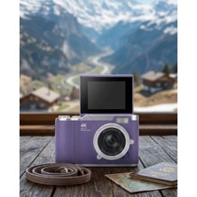 Flamex Vlog Kamera 4K Video 48 Mp Otomatik Odaklı Flip Ekranlı