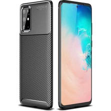 Cavora Samsung Galaxy S20 Kılıf Negro Carbon Silikon Kapak