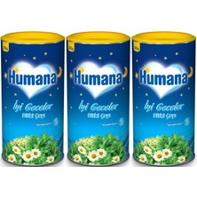 Humana Iyi Geceler Çayı 200GR (Melisa Yağı Içeren Karışık Bitki Içecek Tozu) (3 Lü Set)