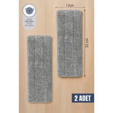 PremiumPort 2'li Lavine Flat Mop Temizlik Seti, Yedek Mikrofiber Bez ve Başlık