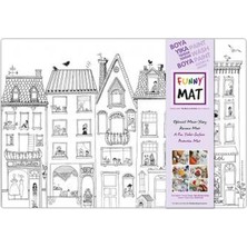 Siv Ticaret Funny Mat - Çatıdaki Leylek (Küçük Boy) - 33,5X48CM