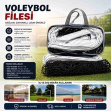 Admay 9.5 Metre Taşınabilir Pratik ve Profesyonel Voleybol Filesi Beach&okul&sahil&otel Tipi Voleybol Ağı