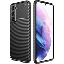 Cavora Samsung Galaxy S22 Kılıf Negro Carbon Silikon Kapak