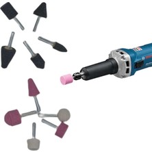 Zayka® 6mm 10LU Taşlama Seti Gravür Dremel Taşlama Zımpara Ucu Seti