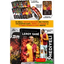 Parodi Yayınları Leroy Sane Futbolcu Kitabı - Bileklik, 3D Biblo, Dev Poster, 10 Futbol Kart ve Koleksiyon Kartı Hediyeli Set