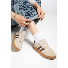 Sivarro Nova Spor Gum Taban Günlük Sneaker - Bej
