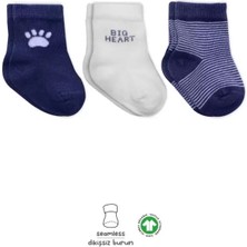 Gray Line Gry 3'lü Penye Soket Çorap 10110 Indigo Nel1