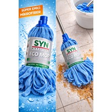 PremiumPort Mikrofiber Emici Mop Başlığı – Mavi Renk Yedek Temizlik Aksesuarı