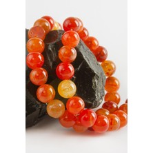 Zero Land Muratech Akik Taşı 10 Mm-Kırmızı