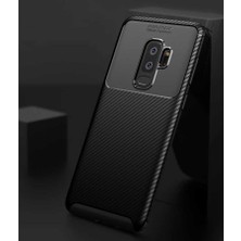 Cavora Samsung Galaxy S9 Plus Kılıf Negro Carbon Silikon Kapak