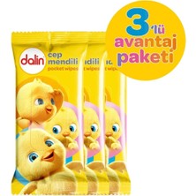 Dalin Klasik Islak Cep Mendil 3X15 Adet
