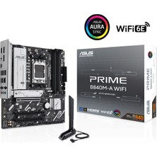 Asus Prime B840M-K Amd B840 Am5 Ddr5 8000 2xm2 Usb3.2 Aura Rgb 2.5gbit Lan Matx