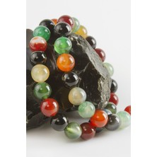 Zero Land Muratech Hint Akik Taşı 10 Mm-Renkli