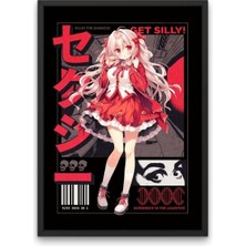 Japonca Detaylı Anime Poster | Çerçevesiz