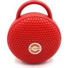 Çınaroğlu AVM Speaker Ledli Fm Radyo - USB - Bluetooth 18 cm 5 Farklı LED Işıklı Şarjzlı Kablosuz Kullanım MS-2216 Bt Speaker