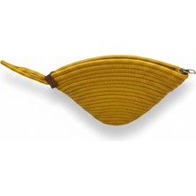 EFW Rome Handmade Hasır Clutch Çanta Sarı