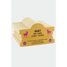 Zero Land Muratech Agat - Koç Burç Bileklik Kartı-Sarı