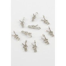 Zero Land Muratech Özgürlük Işareti Kolye Ucu Atı 1 Adet-Gümüş Rengi