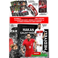 Parodi Yayınları Hakan Çalhanoğlu Futbolcu Kitabı - Bileklik, 3D Biblo, Dev Poster, 10 Futbol Kart ve Koleksiyon Kartı Hediyeli Set