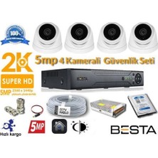 Zayka 5mp 4 Kameralı Ahd Güvenlik Seti