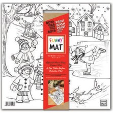 Siv Ticaret Funny Mat - Karlı Bir Gün 40X40CM