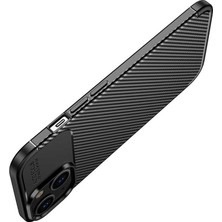 Cavora Iphone 14 Kılıf Negro Carbon Silikon Kapak
