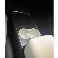 Li Parts Tesla Model Y ve Model 3 Beyaz Bardaklık-Juniper Uyumsuz