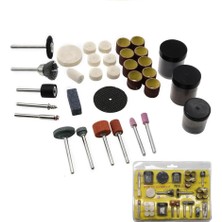 Zenvia Gravür Seti 105 Parça Matkap Dramel Makine Uyumlu Kalıpçı Taşlama Zımparalama Polisaj Fırça